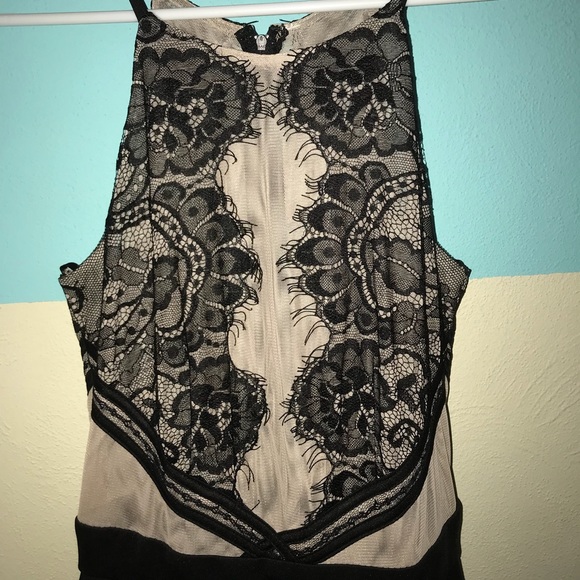 NEW WITH TAGS! Black & Nude Holiday Party Dress - Picture 6 of 8